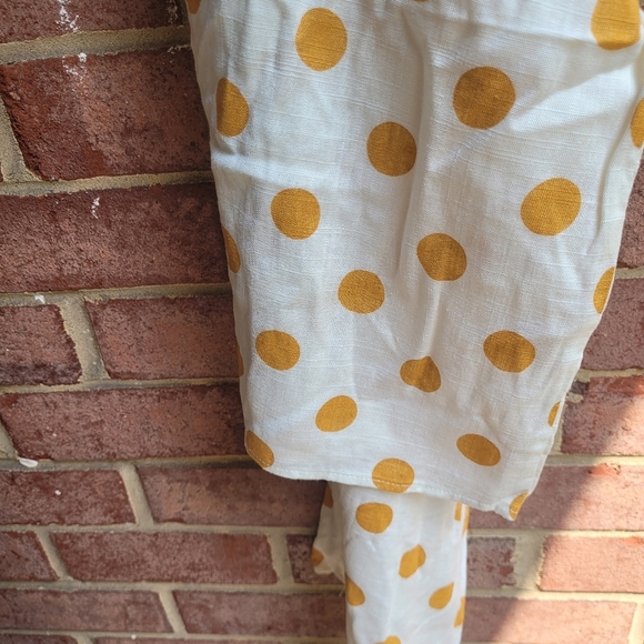 Monteau Cream and Blue Sleeveless V-Neck Sundress - Picture 4 of 9